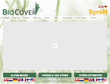 Tablet Screenshot of biocover.dk